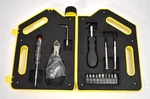 Tool Kit Screwdriver/pliers Bits Set In Oil Brand Case Yellow For Decor. Fixed Price $19.19.