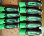 Snap On Instinct Replacement Handles Torx, Ratchet, Screwdriver Green SGDTX90BG. Fixed Price $150.00.