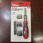 Hyper Tough 23 Piece Ratcheting Screwdriver Bit And Socket Set. Fixed Price $8.99.