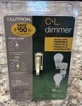 Lutron Dimmer Light Switch Toggler Single Way TGCL-153PH-IV Ivory New. Fixed Price $14.78.