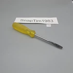 Proto 1/4" Flat Slotted Screwdriver Clear Yellow Hard Handle 8" Long 9604 Usa. Fixed Price $14.99.