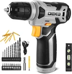 Dekopro 8V Cordless Drill, Set With 3/8"KEYLESS Chuck, 42PCS Yellow. Fixed Price $35.12.