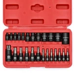 Mixpower 25 Piece Torx And Socket Set, 13 Star Bits (T8- T60) & 12. Fixed Price $29.29.