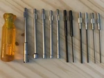 Vtg.vaco 90-1 Handle W/ 11 Assorted Bits. Fixed Price $19.00.
