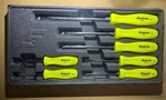Snap-on SDDX70A 7PC Hard Grip Screwdriver Set Yellow Tool Made Usa Genuine. Fixed Price $319.00.