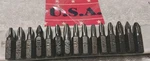 15PC Usa-made Assorted Phillips 1/4" 1" Hex Driver Bit Set. Fixed Price $17.89.