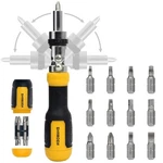 Ratcheting Multi Bit Screwdriver 13-IN-1 Tool Set, Flat Head/square/torx/he.... Fixed Price $24.79.