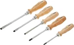 07157 22155 Slotted & Phillips Wood Handle Screwdrivers, Set Of 5, Chrome Finish. Fixed Price $89.58.