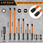 Phillips Pozidriv Slotted Bits For Electricians Lattook 9PCS Impact. Fixed Price $19.99.