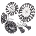 Swpeet 6PCS Sizes Steel 0.8" 1'' 2'' 2.5" 3" 4" Twist Knotted Wire Silver. Fixed Price $27.78.