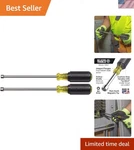 Klein Tools 646M Magnetic Nut Driver Set Sizes 1/4 & 5/16-INCH, Shafts. Fixed Price $48.59.