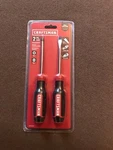 Craftsman Piece Screwdriver Set CMHT65072 #2 Phillips 1/4" Slotted. Fixed Price $15.00.