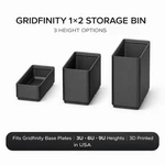 Gridfinity 1 2 Bin Modular Drawer Storage 3U 6U 9U Fits Standard Base Plates. Fixed Price $10.99.
