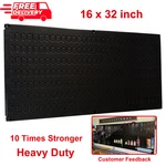 Wall Control Metal Pegboard Pack Powder-coated Black 1-PANELS 32 In. X 16. Fixed Price $50.88.