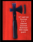 14 Hatchet Crowbar Hammer Axe Survival Multi-tool.(solid Cast Iron+rubber Grip). Fixed Price $22.99.