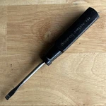 Snap On 3/16" Flat Slotted Screwdriver Black Hard Handle SSDE63C Usa. Fixed Price $19.95.