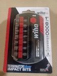 Wiha 70098 Terminator Blue Impact Bits, 1" Long, 8-PIECE Set. Fixed Price $8.78.
