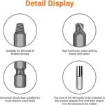 Tacklife Damaged Screw Extractor Kit Magnetic Extension Bit Holder And Socket Ad. Fixed Price $9.95.