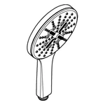 Grohe Rainshower Smartactive Hand 22127KF0 Phantom Black. Fixed Price $168.37.