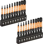 Toolant Impact Head Allen Wrench Drill Bit Set 20PCS (metric&sae), 1/4 Hex-. Fixed Price $16.81.