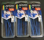 Concrete Screws Lot Of 30 Cobra Hh 3/16 X 2-3/4 Pack 10 (3) Plus Drill Bit. Fixed Price $22.31.