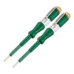 2 X Voltage Screwdriver 100-500V Slot Neon Tube Tester Electroprobe Green. Fixed Price $11.95.