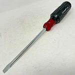 Crescent 2143-6 Round Shank Screwdriver Long 5/16" Flat Tip, Cushion Grip Usa. Fixed Price $12.99.