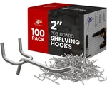 100 Shelving Hooks 2" Length Wholesale Lot Pack.. Fixed Price $44.08.