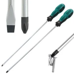 2PCS 12 Inch Extra Long Screwdriver Set Magnetic Phillips Flat Blade Tool. Fixed Price $15.30.