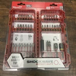 Milwaukee 48-32-4022 Shockwave Impact Driver Bit SET(40-PIECE). Fixed Price $22.00.