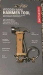 Kikkerland Mini Hammer 7-IN-1 Multi-tool Keychain Beechwood Handle. Fixed Price $15.99.