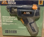 Blue Ridge Tools Rechargeable Screwdriver With Bit Storage. Fixed Price $29.02.
