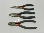 New Hdx 3PC Pliers Set Rubber Comfort Grip -long Nose, Diagonal And Slip Joint. Fixed Price $12.99.