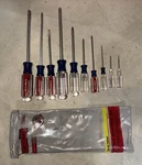 Craftsman 10PC Screwdriver Set 41881 With Pouch Wf Series Made In Usa Nos. Fixed Price $94.25.