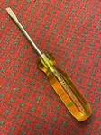 Vintage Stanley Yellow Screwdriver Slotted, Made Usa Nice! 62-419. Fixed Price $11.99.