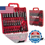 Llndei Magnetic Impact Nut Driver Set, 55PCS 1/4 Socket With Deep Bit. Fixed Price $78.24.