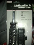 Tool Bench Hardware 6 Bits, 5 Sockets & Adapter 12-IN-1 Screwdriver Set. Fixed Price $10.00.