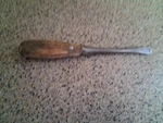 Vtg Irwin Us Of Square Shank "perfect Handle" Style Flathead Screwdriver. Fixed Price $15.00.