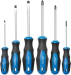 Rotation 6PCS Magnetic Tip Screwdriver Set, 3 Phillips And Flat, Professional. Fixed Price $17.49.