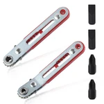 2PCS Mini Ratchet Wrench Screwdriver Set 1/4 Inch Hex Bit With Elbow & Fla. Fixed Price $16.20.