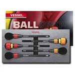 Vessel Ball Grip Ratcheting Screwdriver Set 5PC Phillips P2/3 Slotted Flat. Fixed Price $80.31.