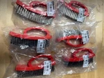 6 Qty - Steelman Stainless Bristle Plastic Wire Brush 98797 Lot. Fixed Price $47.99.