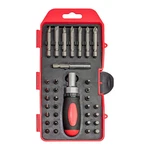King 34PC Compact Cr-v Screwdriver Bit Set W/ Ratchet Handle Phillips Slotted. Fixed Price $16.95.