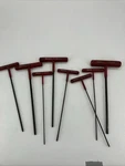 Snap-on Tools Usa New 8PC Sae Soft Grip T-handle Ball Hex Wrench Set AWBCG1600. Fixed Price $74.95.