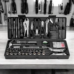 Pittsburgh 130 Piece Tool Set With Blow Mold Storage Case Screwdrivers Wrenches. Fixed Price $67.95.