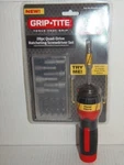 New Grip-tite 28PC Quad-drive Ratcheting Screwdriver Set (2-PO-12). Fixed Price $7.46.