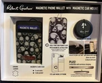 Robert Graham Magnetic Phone Wallet W/ Car Mount Nib Skull Motif. Fixed Price $19.99.