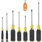 Klein Tools 85808 8-PIECE Screwdriver Set, Made Usa, Precision Machined Tips. Fixed Price $49.47.