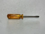 Nos Vaco 4" Slotted Screwdriver Amber Handle A416-4. Fixed Price $12.00.