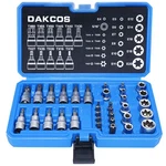 Dakcos 34PCS Socket Set And Female E-torx Star Security Bit 3/8" Drive. Fixed Price $34.19.